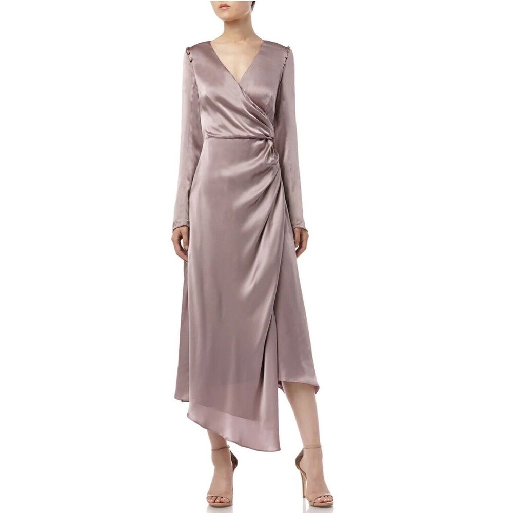 AMUR NWT NEW Iris Dress 100% Silk Dusty Rose Size 8 $598 MSRP Sold on Revolve